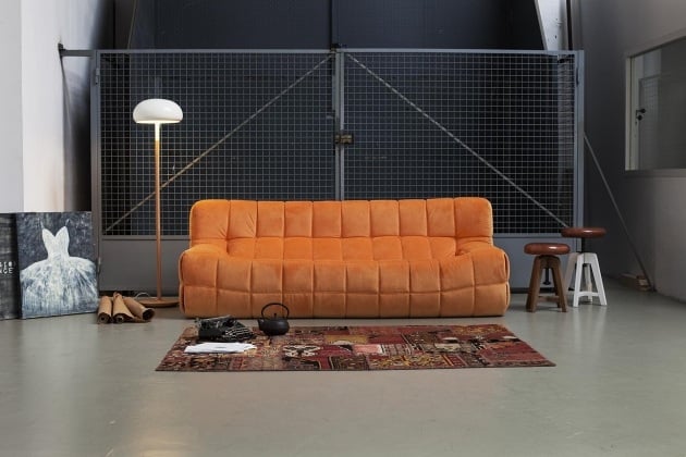 design polstersofas oruga komfort modern orange