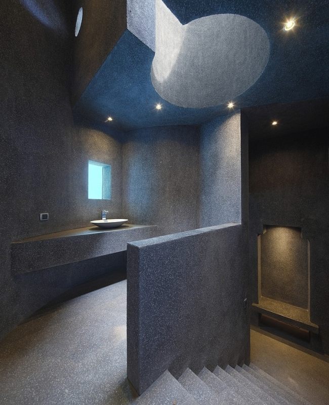modernes einfamilienhaus peru bad lavastein einbauleuchten oberlichter