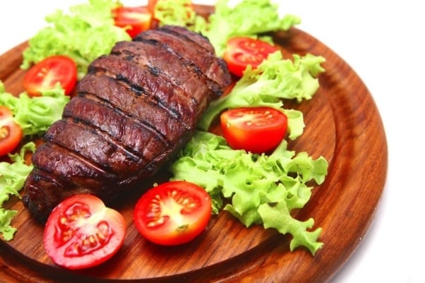 fleisch durchgebrannt beilage tomaten diät lebensmittel eiweiß 