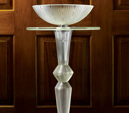 kristall glas freistehendes waschbecken murano vase ähnlich