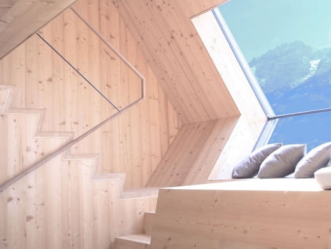 Ferienhaus am Hang lage-mit Alpen panorama Feriendomizil-Holzgebäudekörper