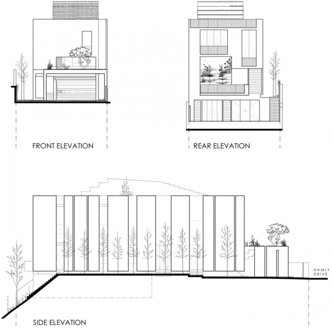 mehrfamilienhaus beton plan querschnitt
