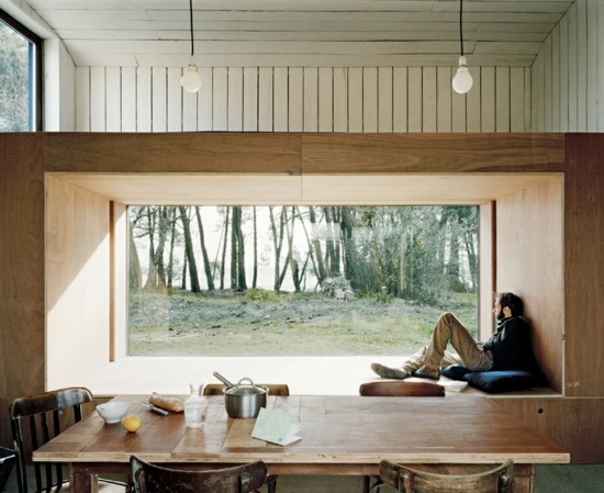 Sitzbank schönes Design Holz