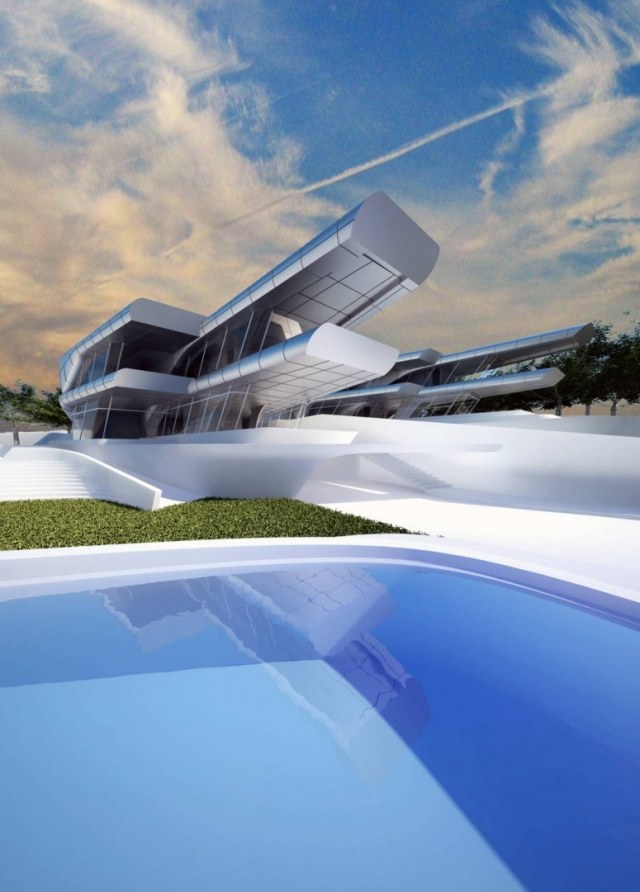 nissim villas Singapur-moderne projekte Pool-zaha Hadid architektur