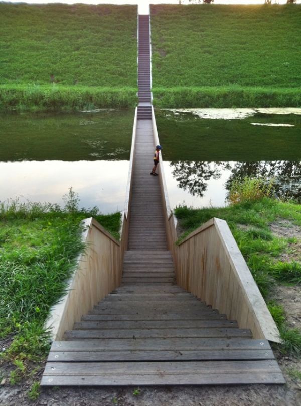 technisch verstärktes Holz Accoya Moses Bridge-Halsteren Holland-RO&AD-architecten