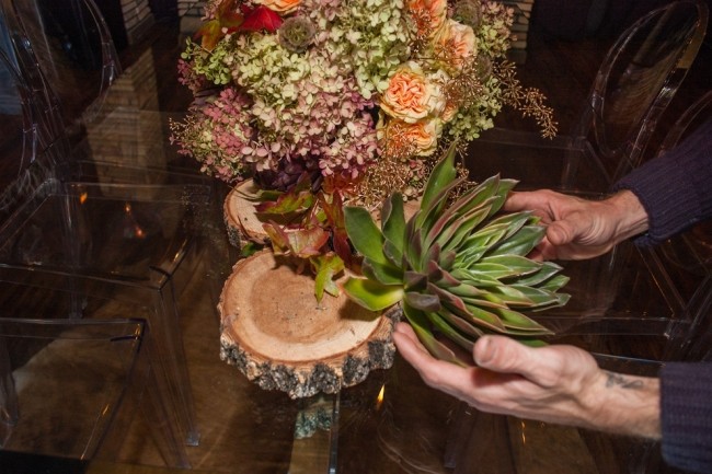 Herbst Blumengesteck selber machen - Den Tisch herbstlich dekorieren