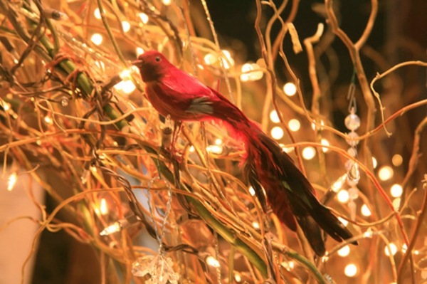 traditionelle Kunstvogel Nest Led Lichterkette Ideen