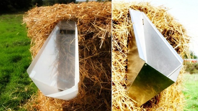 Urinal Edelstahl Kunststoff Stroh Idee umweltfreundlich
