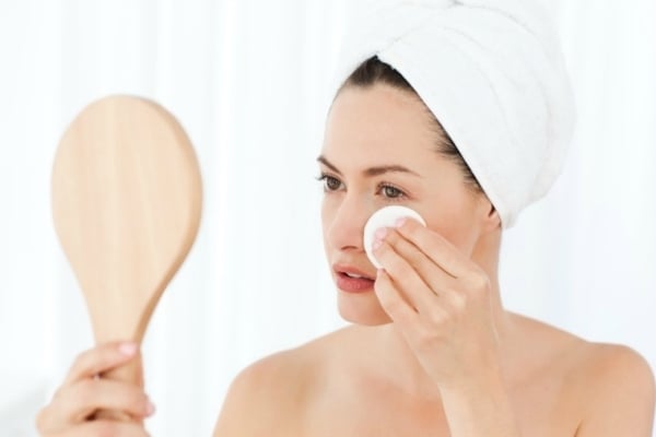 Abschminken Make up beseitigen Wattepad Hautpflege Richtig-Lotion Reinigungslotion