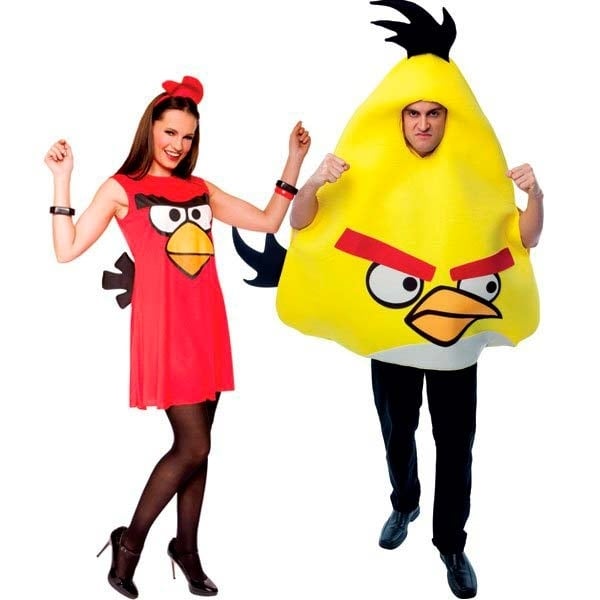 Angry Birds-Ideen Kostüme-für Paare-Fasching Halloweenkostüme accessoires