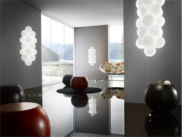 Ballonartige leuchtende Highlights-Designs Moderne-Interieur-Beleuchtung minimalistisch