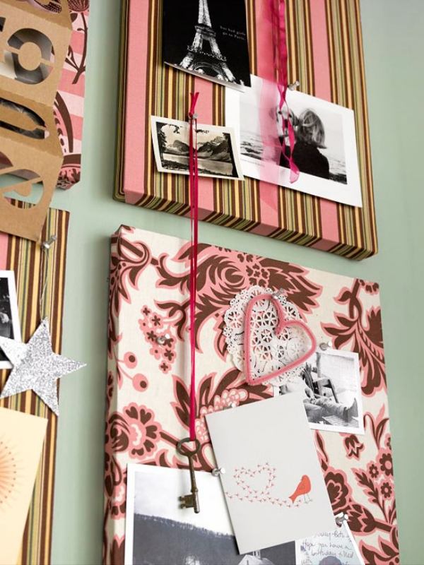Basteln Valentinstag-Ideen Wand deko-Fotos Collage