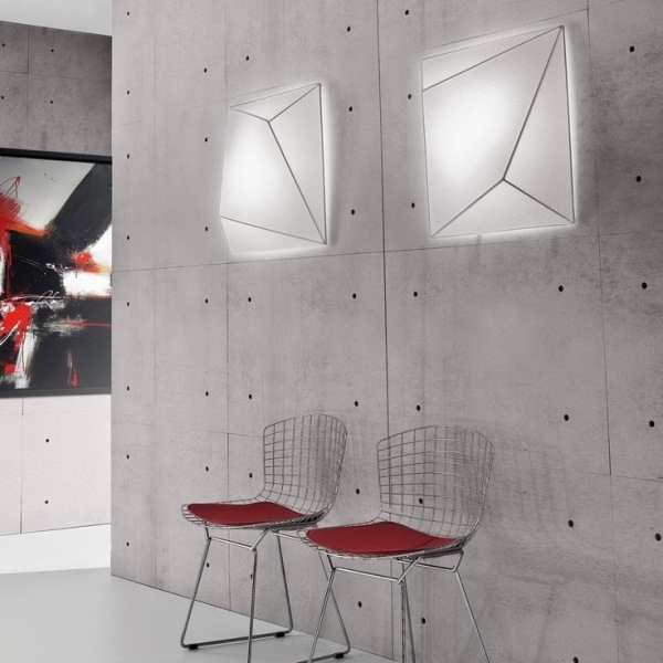 Wandleuchten-Quadratisch minimalistisches-Licht inszenierung Design-Ideen