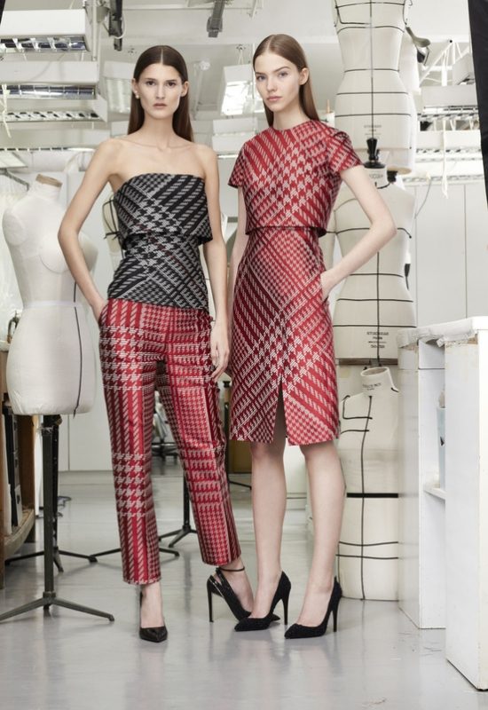 Christian Dior-Mode Trends für Winter Serie-Design Linie-Winter 2014 pepita muster