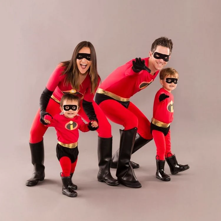Die Unglaublichen Kostüme Fasching für Familie mit Kindern