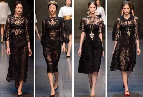 Dolce-Gabbana Herbst winter Fashion-Show-Mailand design-week 2014