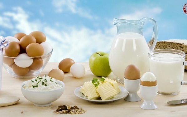 Eiweß Lebensmittel abnehmen schnell effektiv Milch Eier Käse