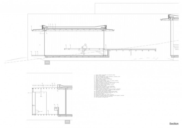 Architektur ansichten Haus im schnitt-casa altamira