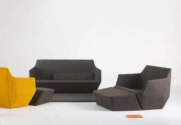 modernes Sofa Design polster Möbel-grau gelb-R&E Bouroullec