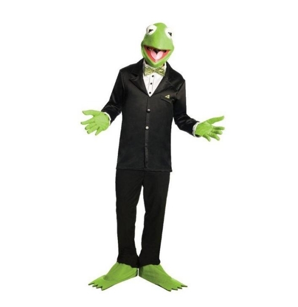 Fasching Ideen-günstige Accessoires Masken Kostüme-Comic Helden Kermit-Set