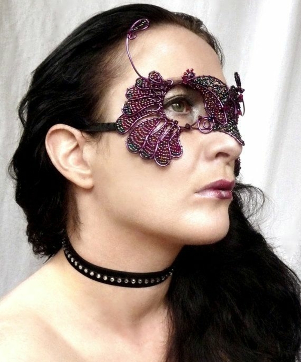 Faschingskostüme Karneval Venedig Frauen Maske selber basteln