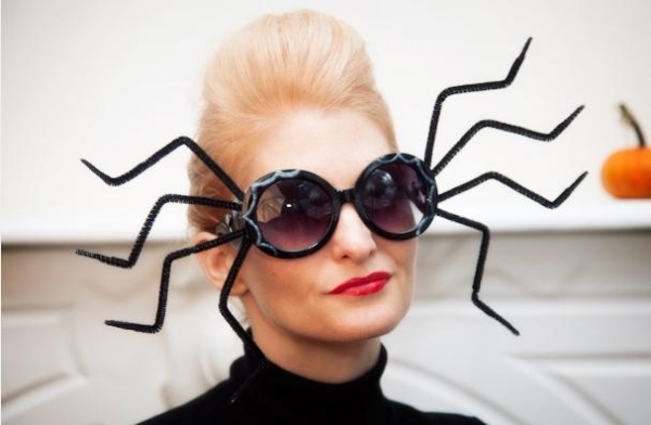 Faschingsaccessoires kostüme Masken-Ideen Sonnenbrille-Spinnenbeine 