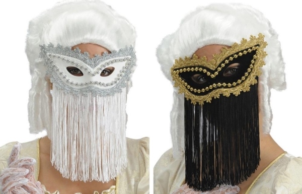 Perücke Fasching Masken-Ideen Halloween Venezianische Augenmaske-Schleier