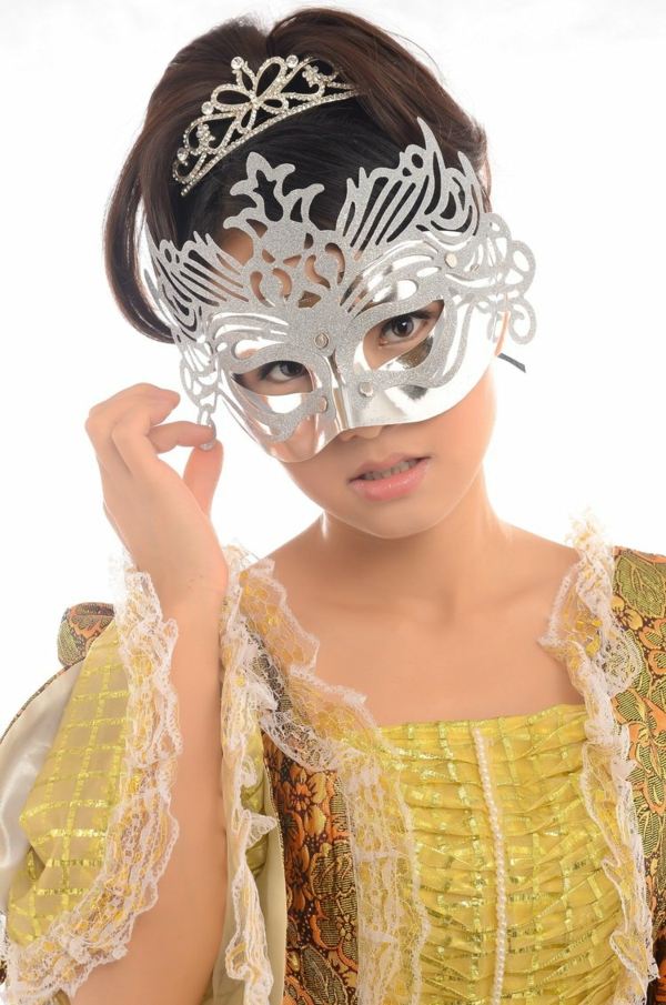 geheimnissvoll Faschingskostüme Adelige Krone Maske
