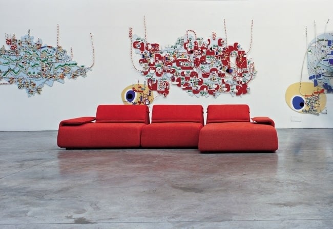 HIGHLANDS sofa design rückenlehne rot Patricia Urquiola moroso