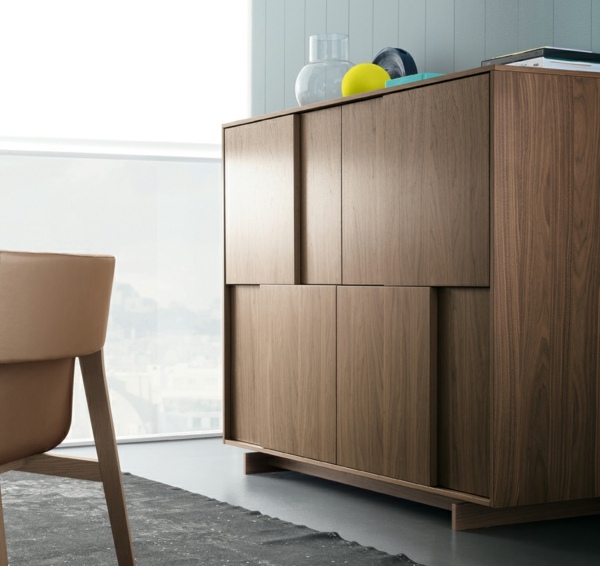 Holz Sideboard Schranktüren moderne Möbel stilvoll Zusatz Interieur