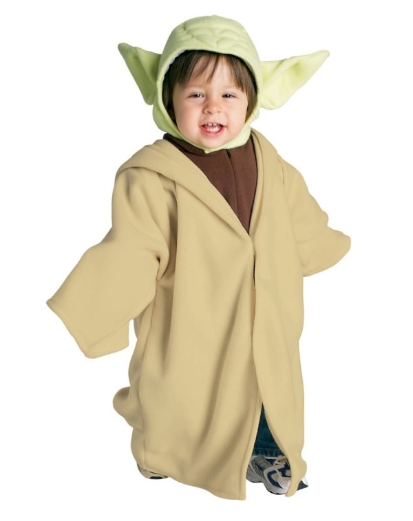 moderne Fasching kostüme Kinder-Ideen Star-Wars yoda