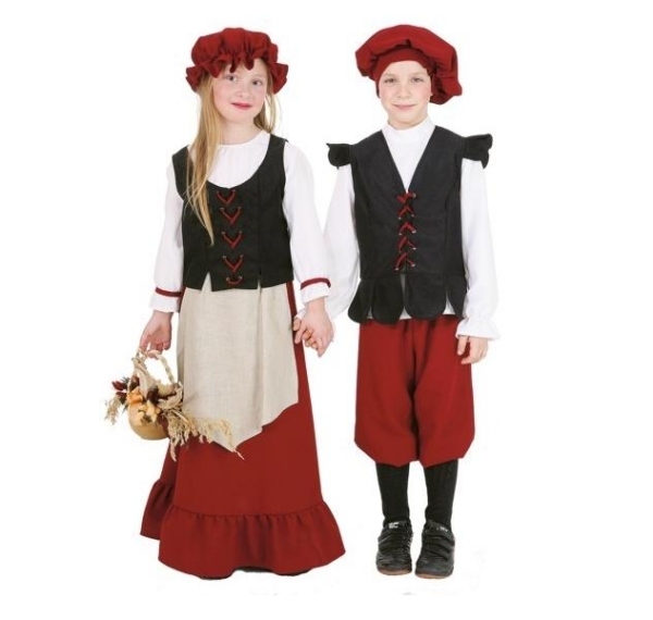 Faschingskostüme karneval-Mittelalterliche Kostüme-Mädchen Jungen Verkleidungen
