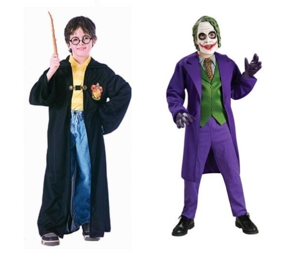 Kinder-Kostüme ideen Karneval Harry-Potter-Jocker horror-maske