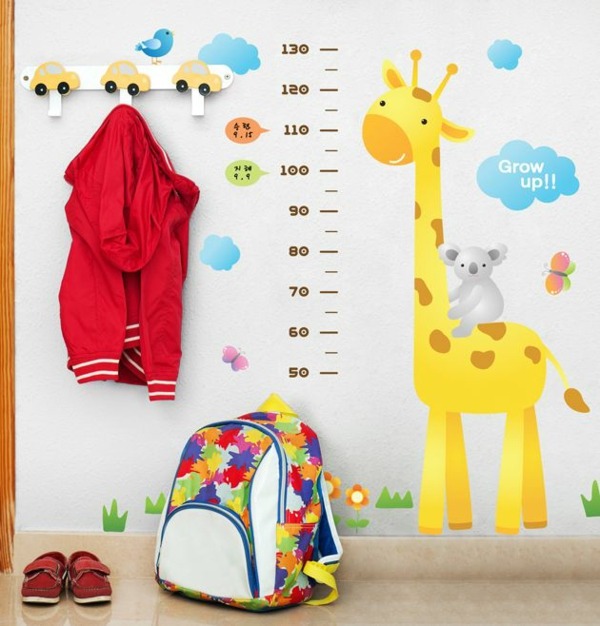 Kinderzimmer einrichten Giraffe Kleiderhaken