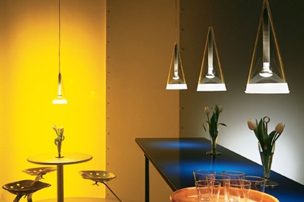 ideen lampen Licht-Design Küche-dreieck Lampenschirme-pendelleuchten