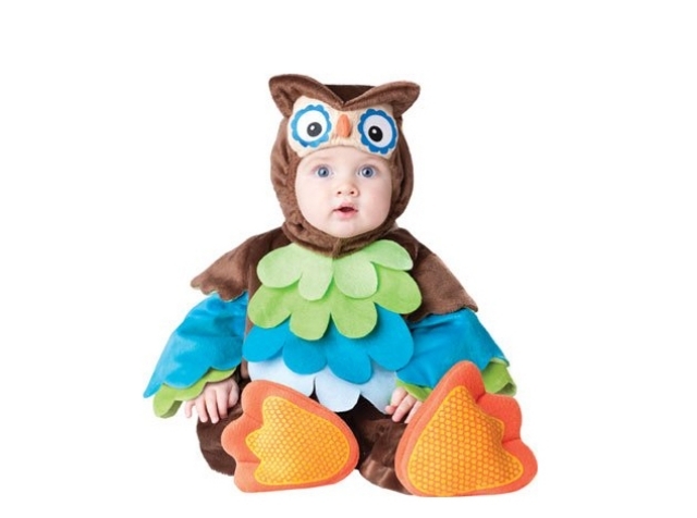 Lustige Fasching-Tiere-Kinder Baby-Eule Uhu Kostümideen selber machen
