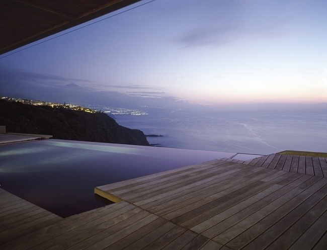 Luxusvilla Immobilie-Tenerife Küste Spanien-jardin del sol-Villa Meerblick-Anhöhe