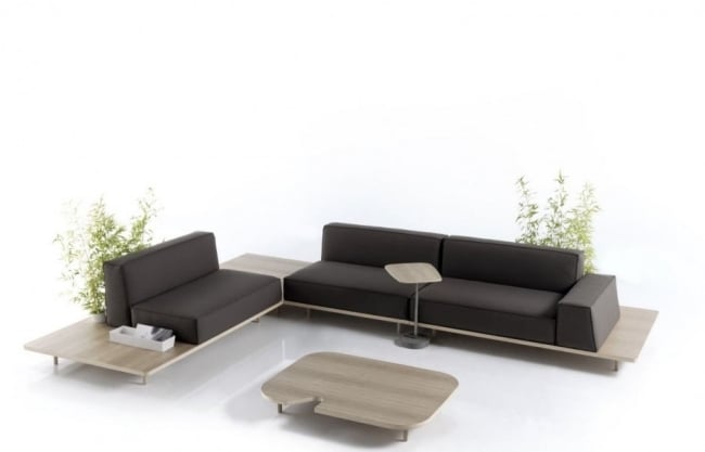 MUS sofa modern holz gestell Francesc Rifé KOO International