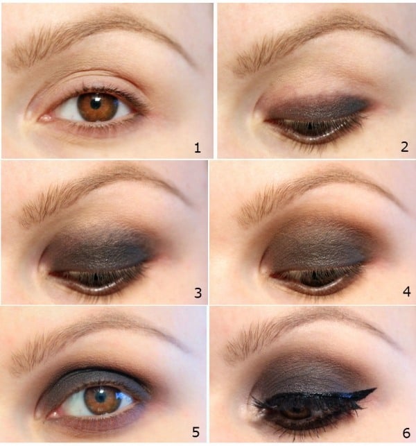 Make-up tipps Trends 2013 smokey eyes anleitung flüssiger eyeliner