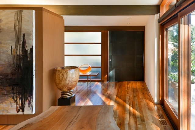 Massivholz Wohnung eingangstür Design schwarz-Rerucha Studio Interieur