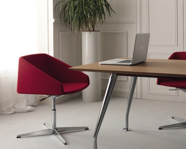 Modern Büroraum-Einrichtung ergonomischer roter sessel-Hyway Poltroncina-Orlandini