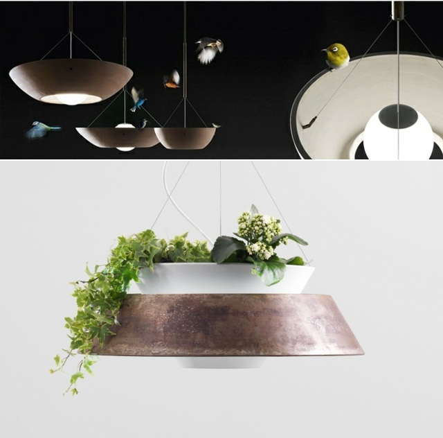 Design Ideen Blumentopf Metall modernes Deisgn