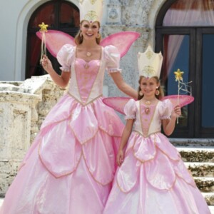 Prinzessinnen Kostüme Mutter Tochter Kostüm originelle Ideen Fasching Karneval