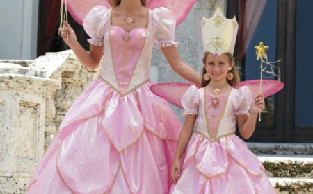 Prinzessinnen Kostüme Mutter Tochter Kostüm originelle Ideen Fasching Karneval