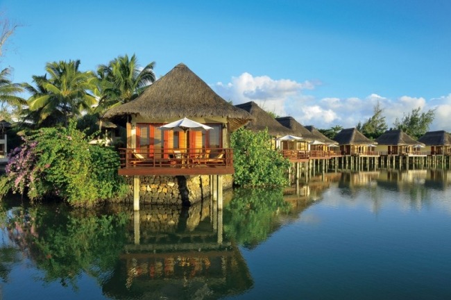 5 sterne Resort Mauritius-Komfort Luxus-Residenz Ozean Villa auf Stelzen