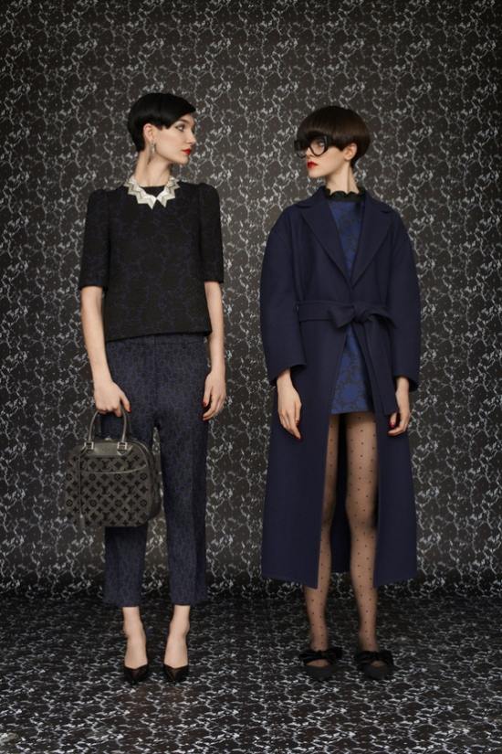 Sexy Winterkleider-muster louis vuitton-Feine und raue Textilien kombinieren