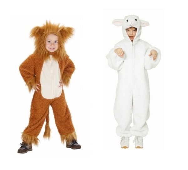 Tiere Löwe lämmchen Faschingskostüme-Artikel Kostümideen kinder ideen