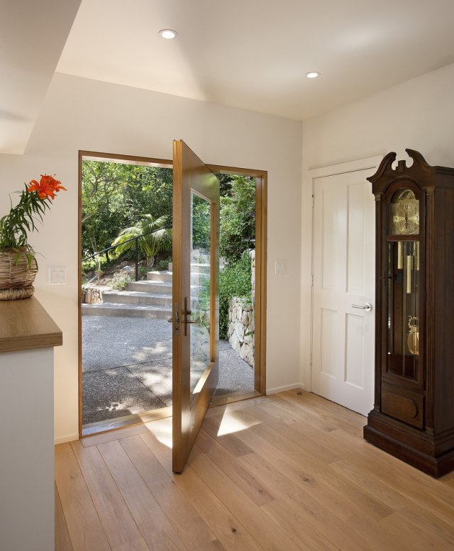 Trendige Tür Arten Wohnungseingangstüren ideen Holz mit Fixteil-Interieur Allen Associates