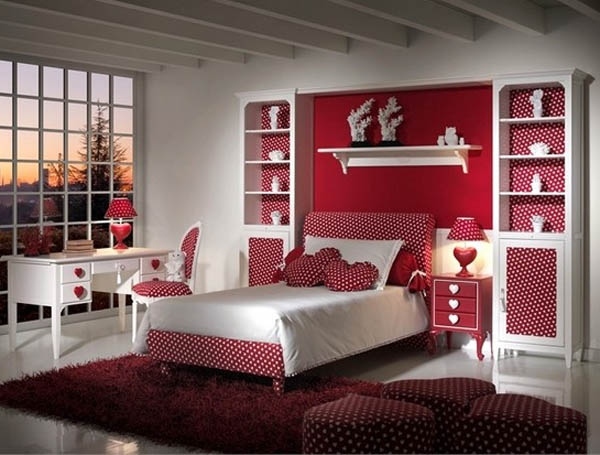 Valentinstag Bettwäsche Schlafzimmer Rot weiß geschenkideen