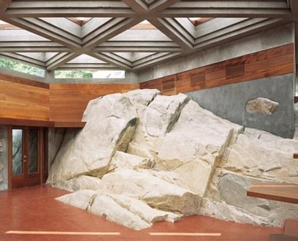 Villa-Massaro Petre-Insel Innen Design architektur-Stein Rustikal balken